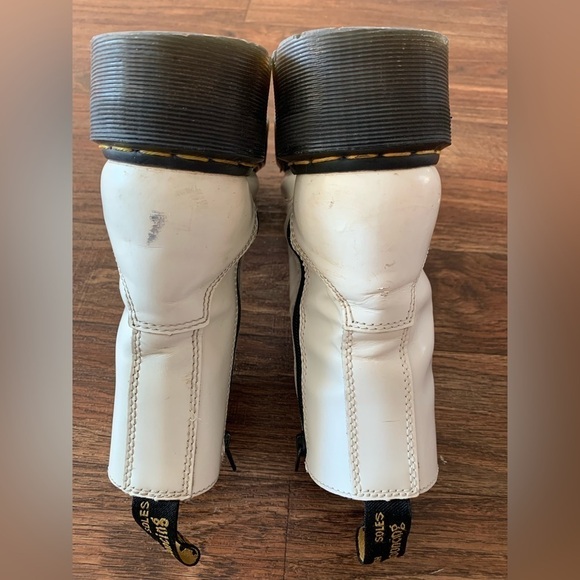 Dr. Martens White Combat Boots - Picture 6 of 16